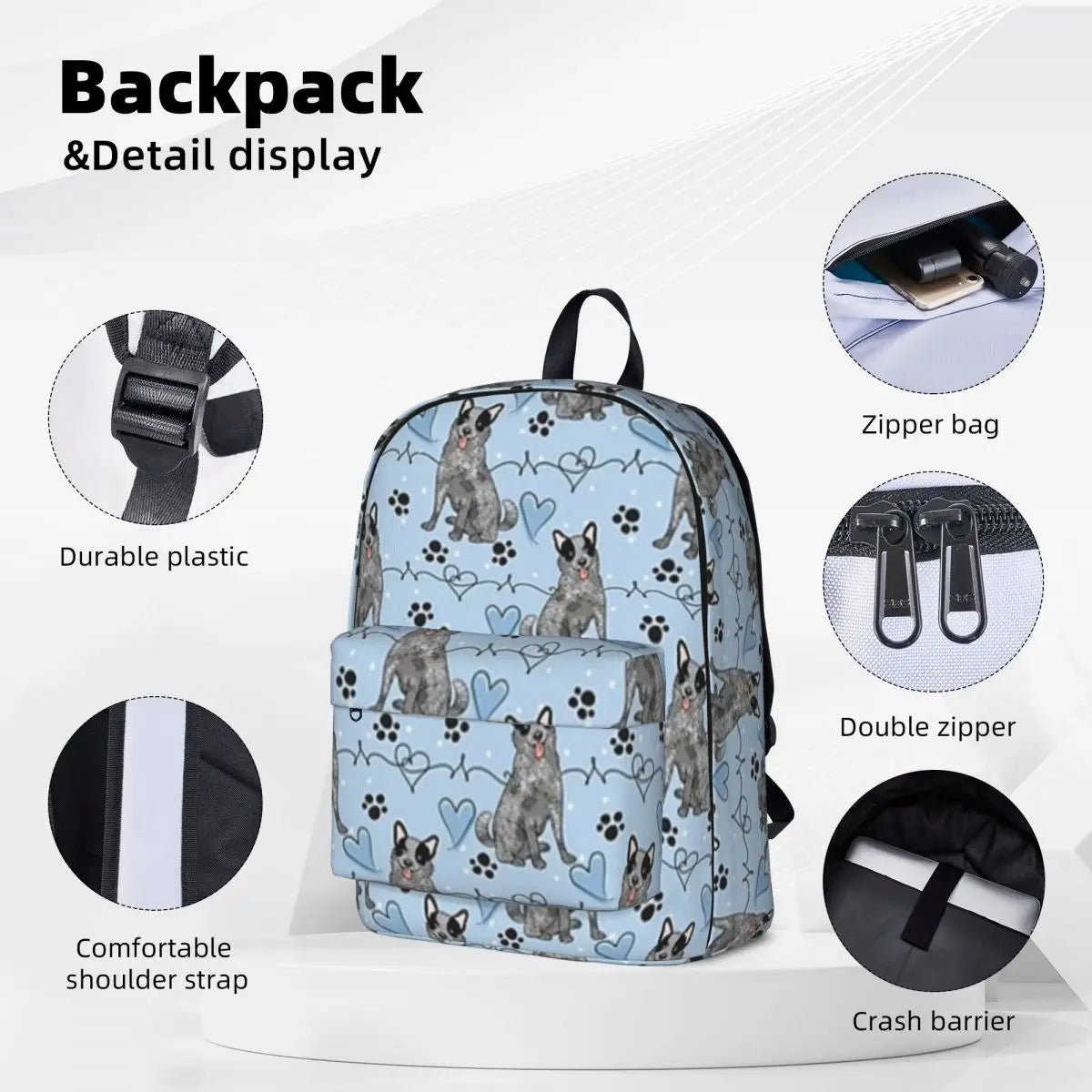 Blue Heeler Student Backpacks