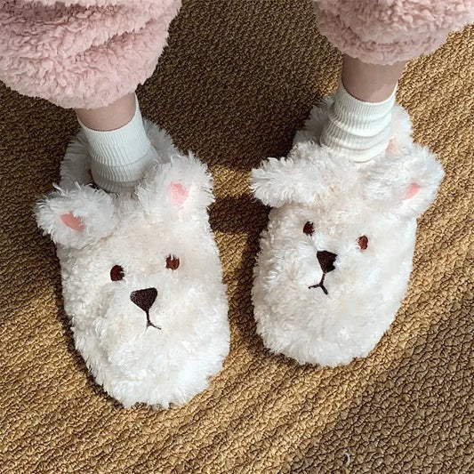 Westie Warm Plush Slipper