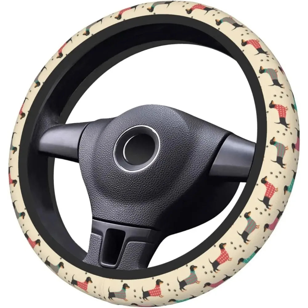 Dachshund Universal Steering Wheel Cover