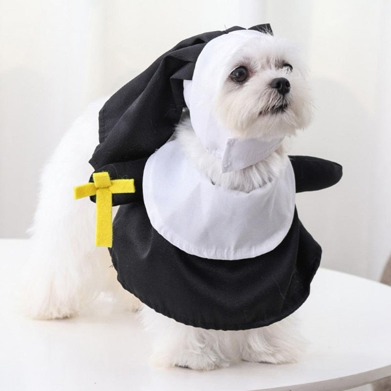 Halloween Dog Nun Costume