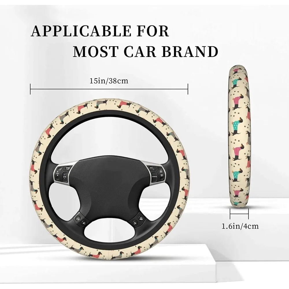 Dachshund Universal Steering Wheel Cover