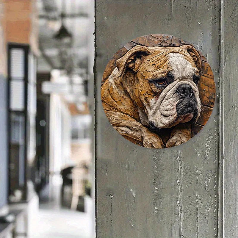 Bulldog Classic Metal Art