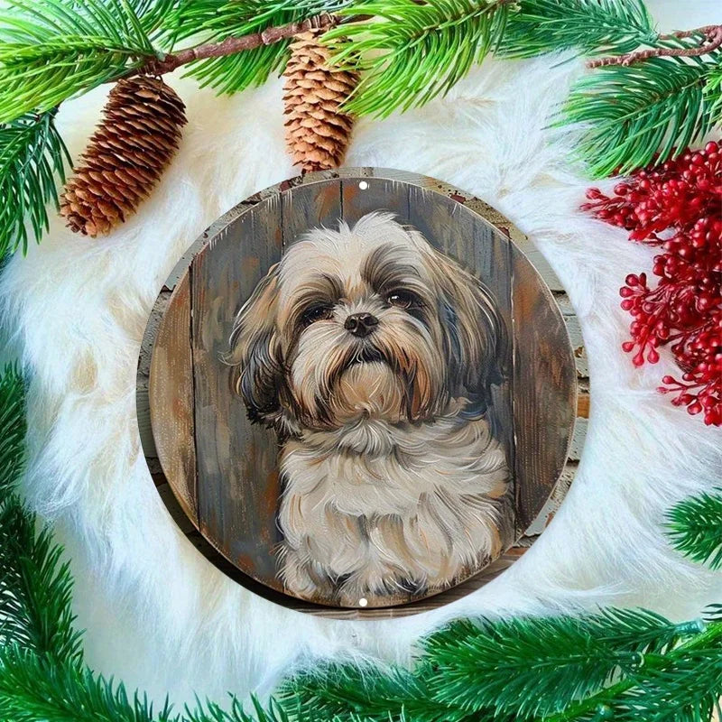 Shih Tzu Vintage Wall Sign