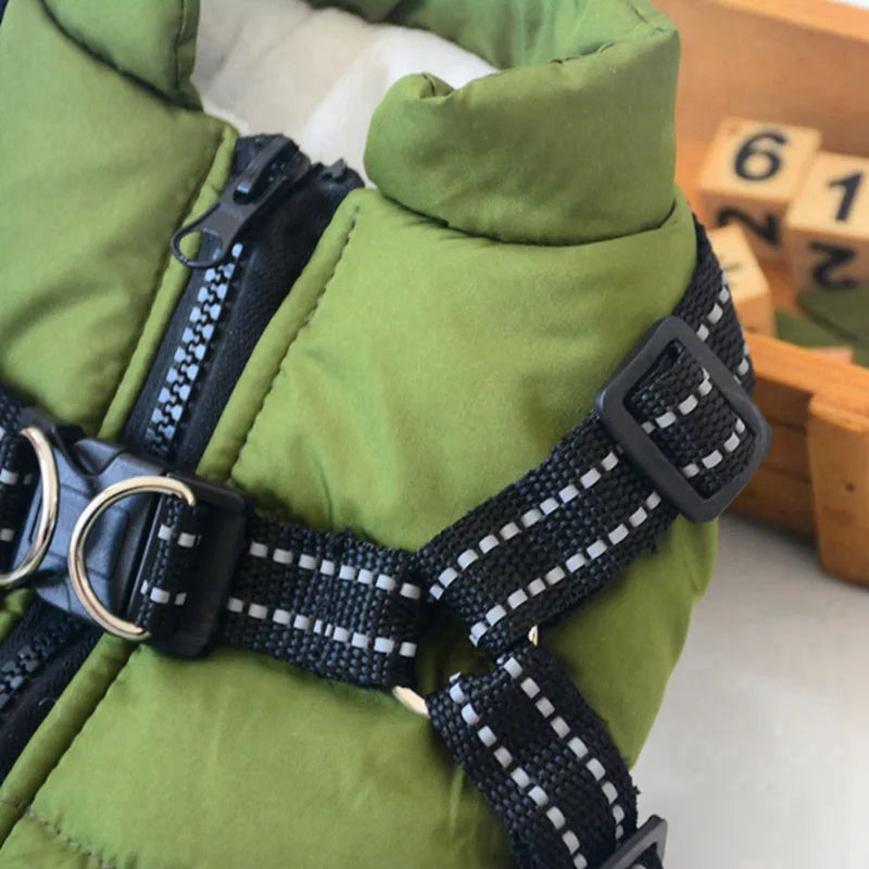 Golden Retriever Winter Harness Jacket