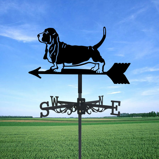 Basset Hound Weathervane Decor