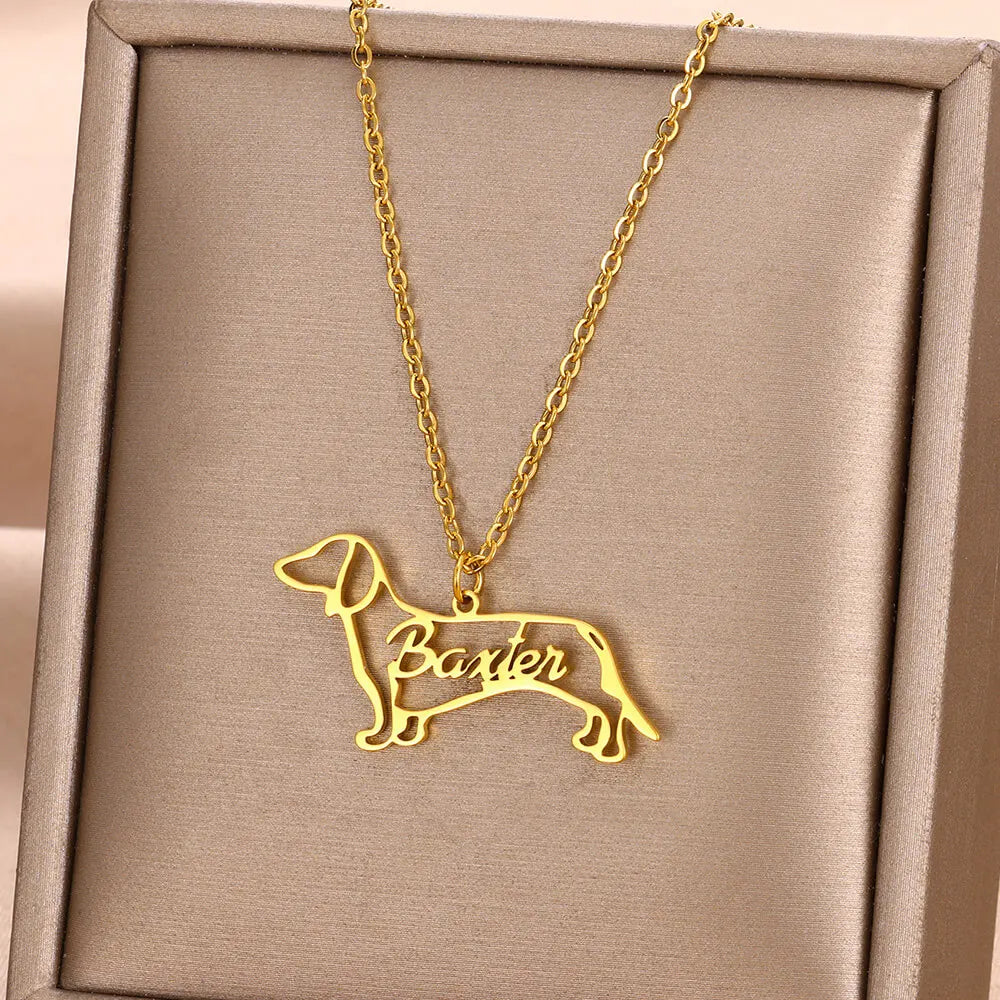 Personalized Dog Name Necklace