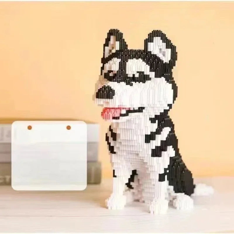 3D Husky Building Blocks Toy