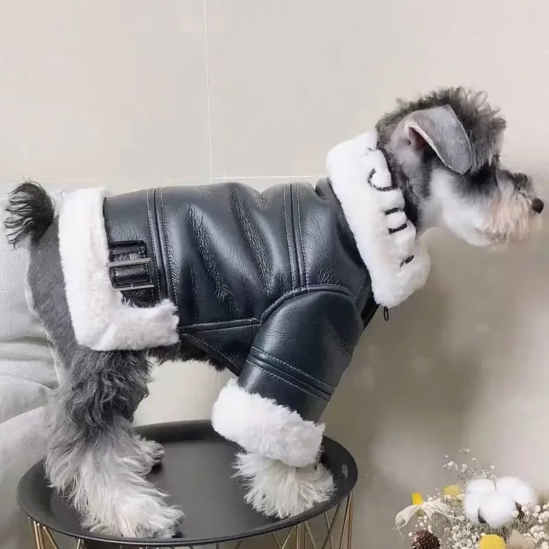 Schnauzer Trendy Leather Jackets