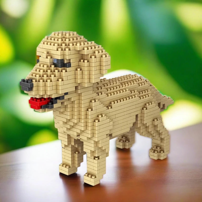 DIY Golden Retriever Blocks Toy