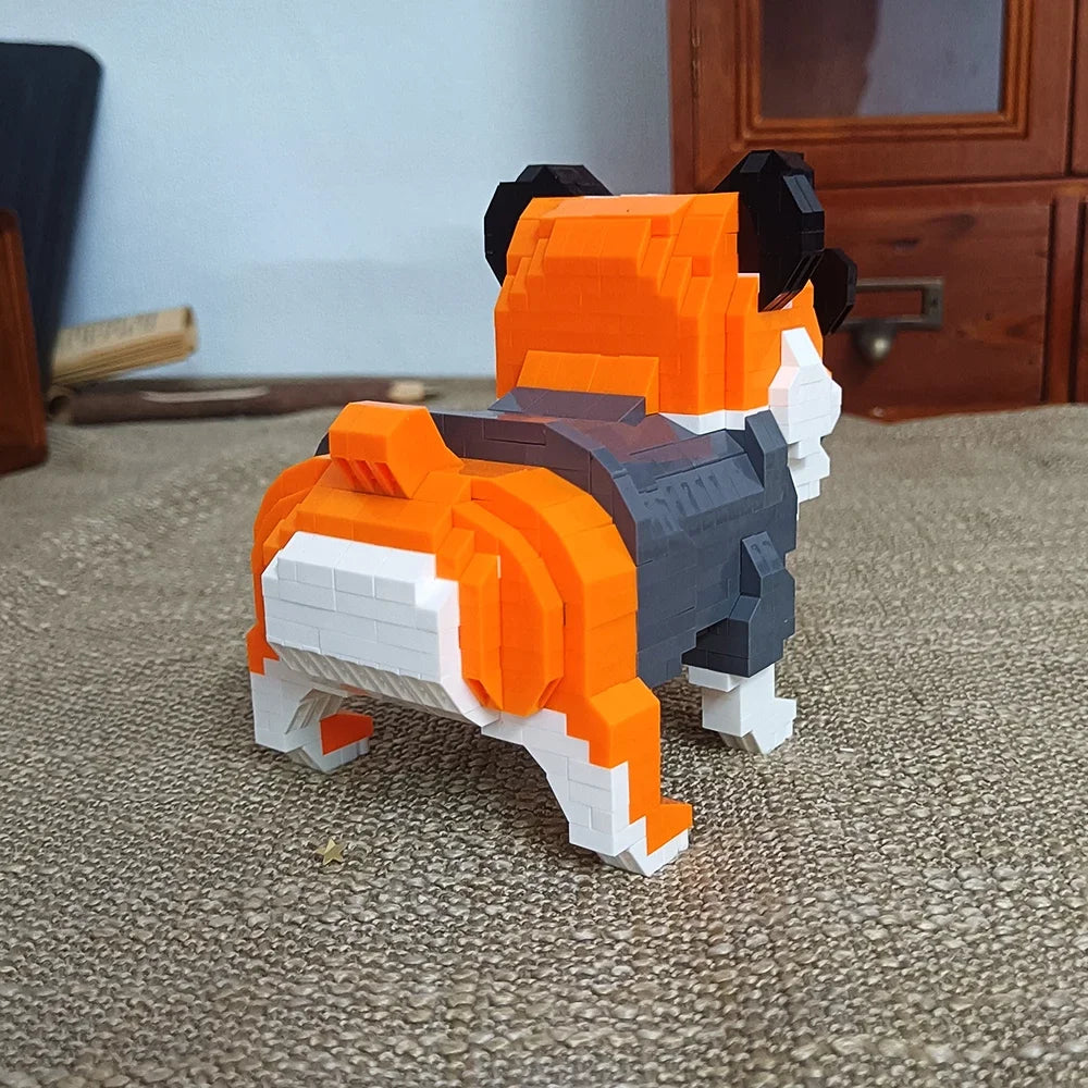 DIY Bulldog Building Blocks Toy