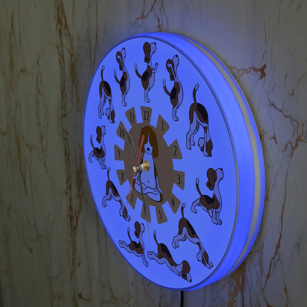 Beagle LED Wall Clock