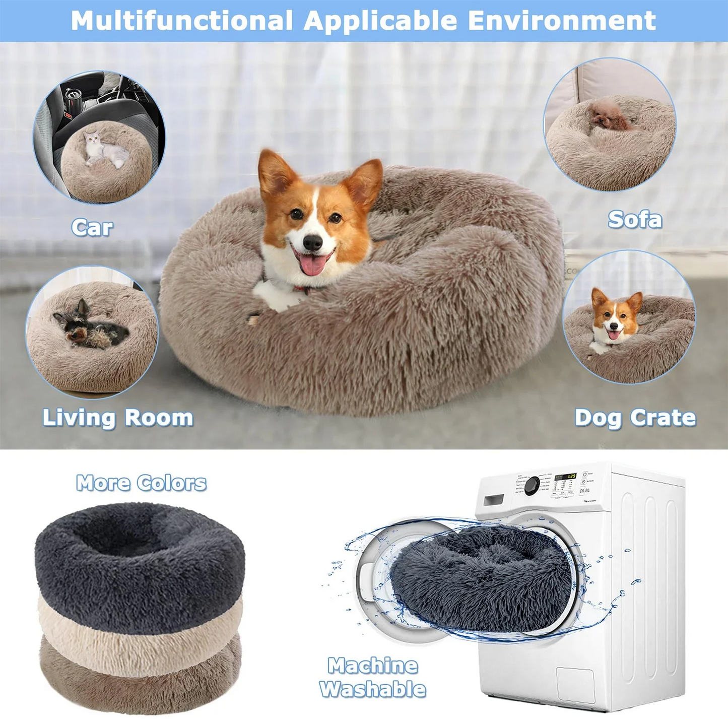 Comfy Dog Donut Bed