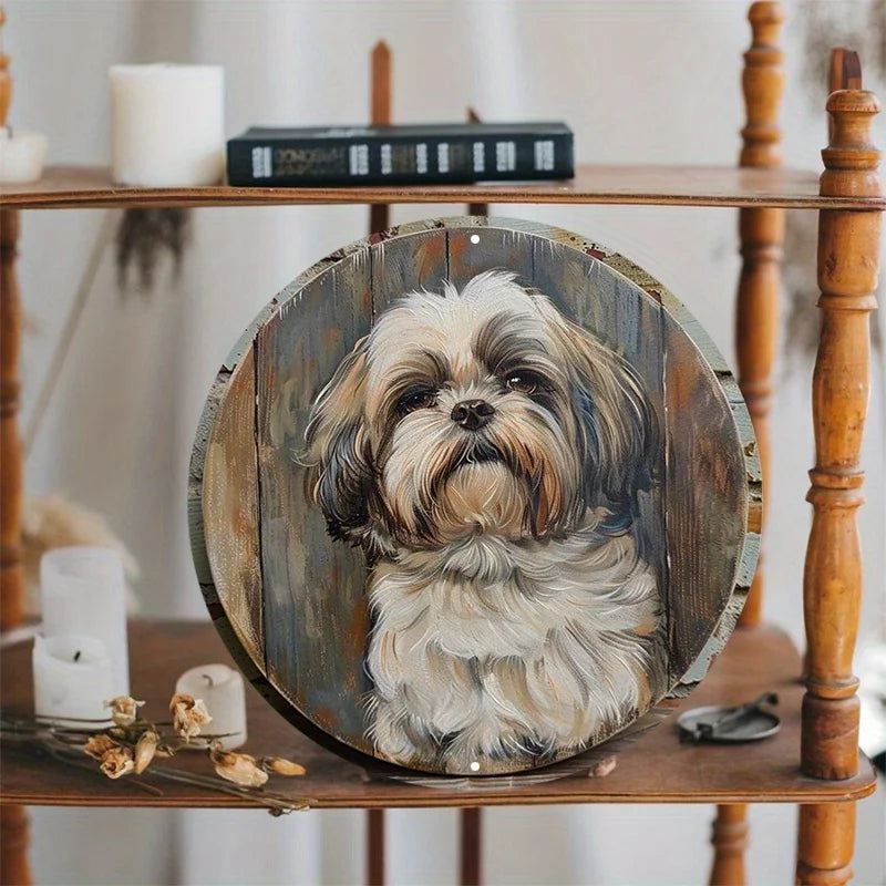 Shih Tzu Vintage Wall Sign