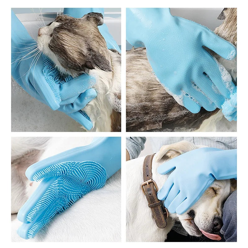 Pet Grooming Cleaning Gloves