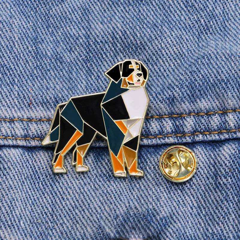 Bernese Origami Brooch Pin