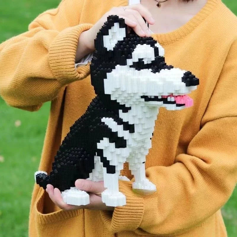 3D Husky Building Blocks Toy