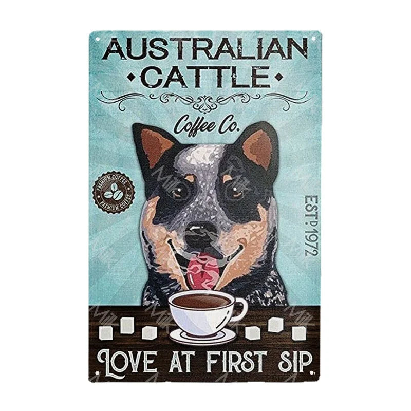 Heeler Vintage Metal Signs