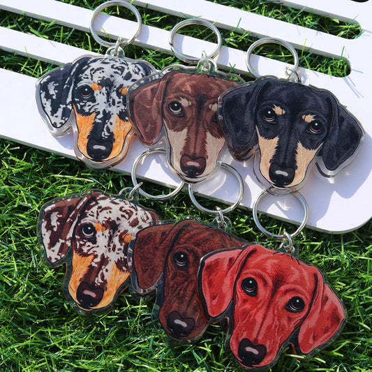 Dachshund  Cute Acrylic Keychain