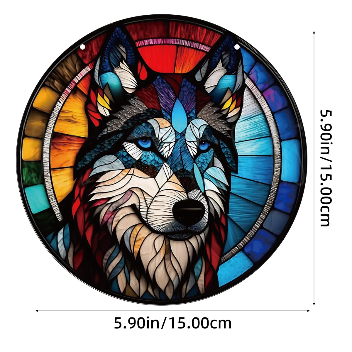 Husky Round Acrylic Wall Art