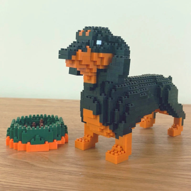 DIY Dachshund Building Blocks Toy