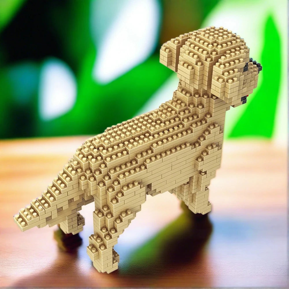 DIY Golden Retriever Blocks Toy