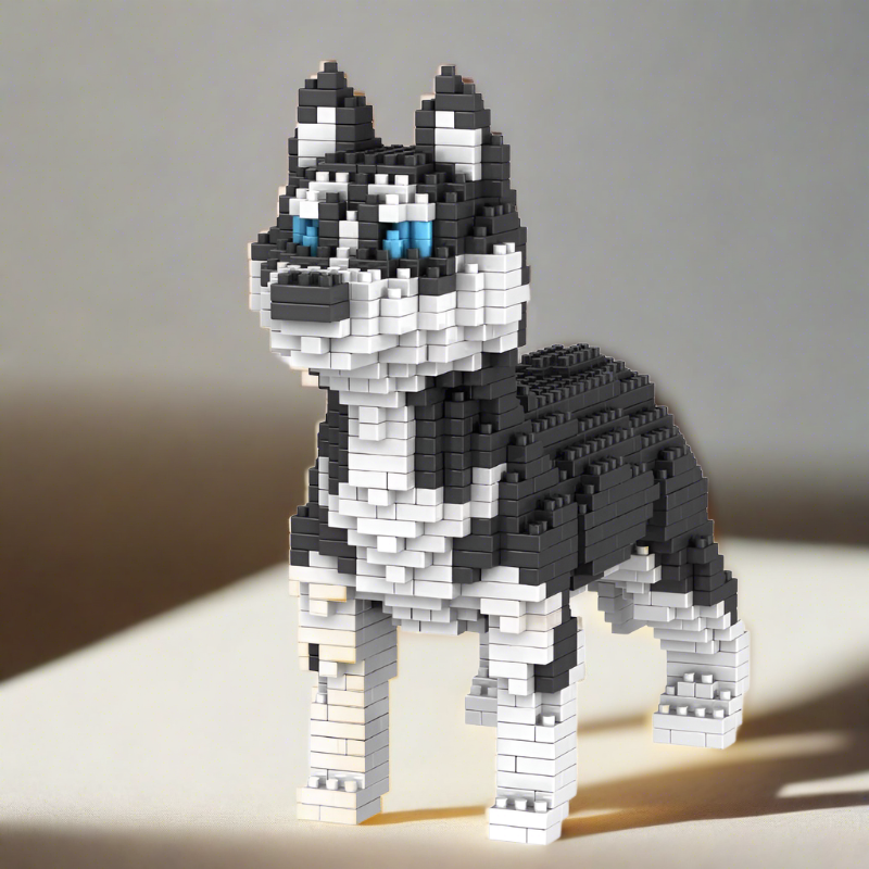 DIY Husky Building Blocks Toy