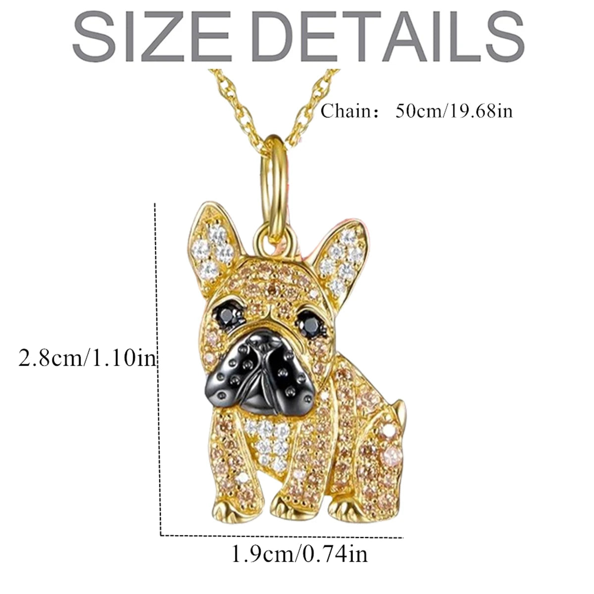 Frenchie Exquisite Pendant Necklace