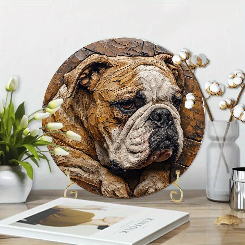 Bulldog Classic Metal Art