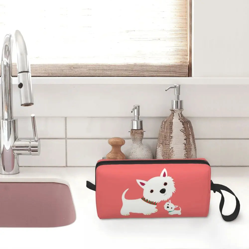 Westie Lovers Makeup Bag