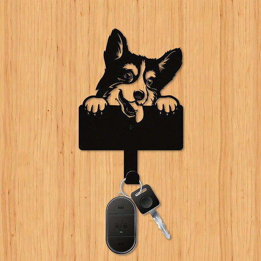 Metal Corgi Wall Hook