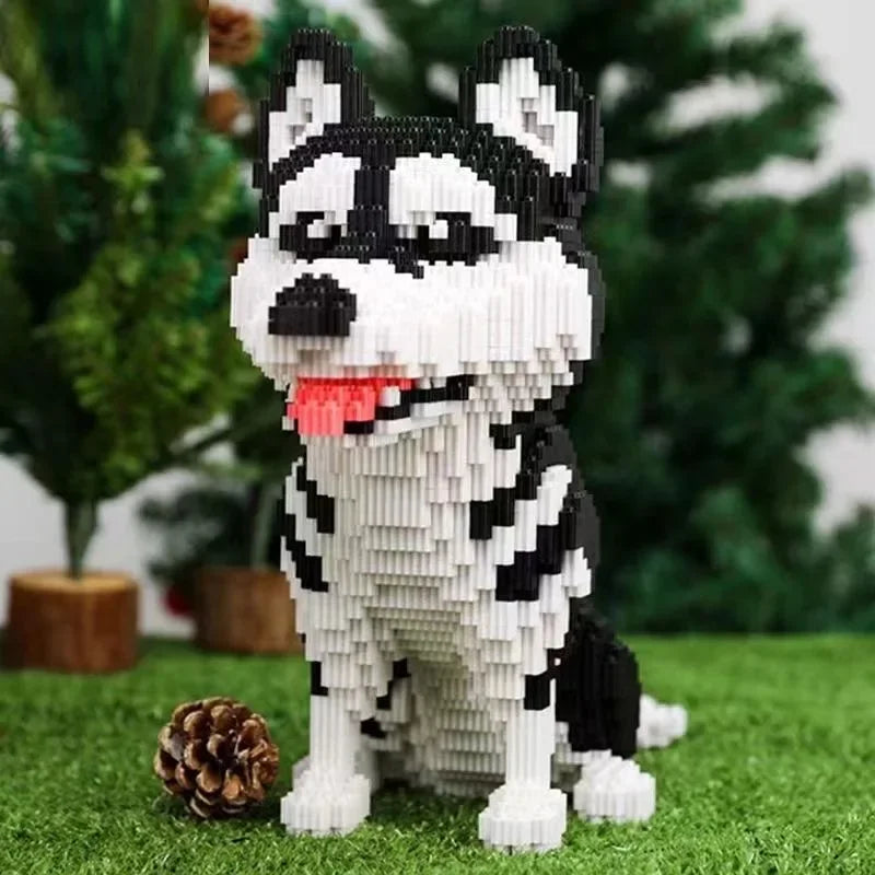 3D Husky Building Blocks Toy