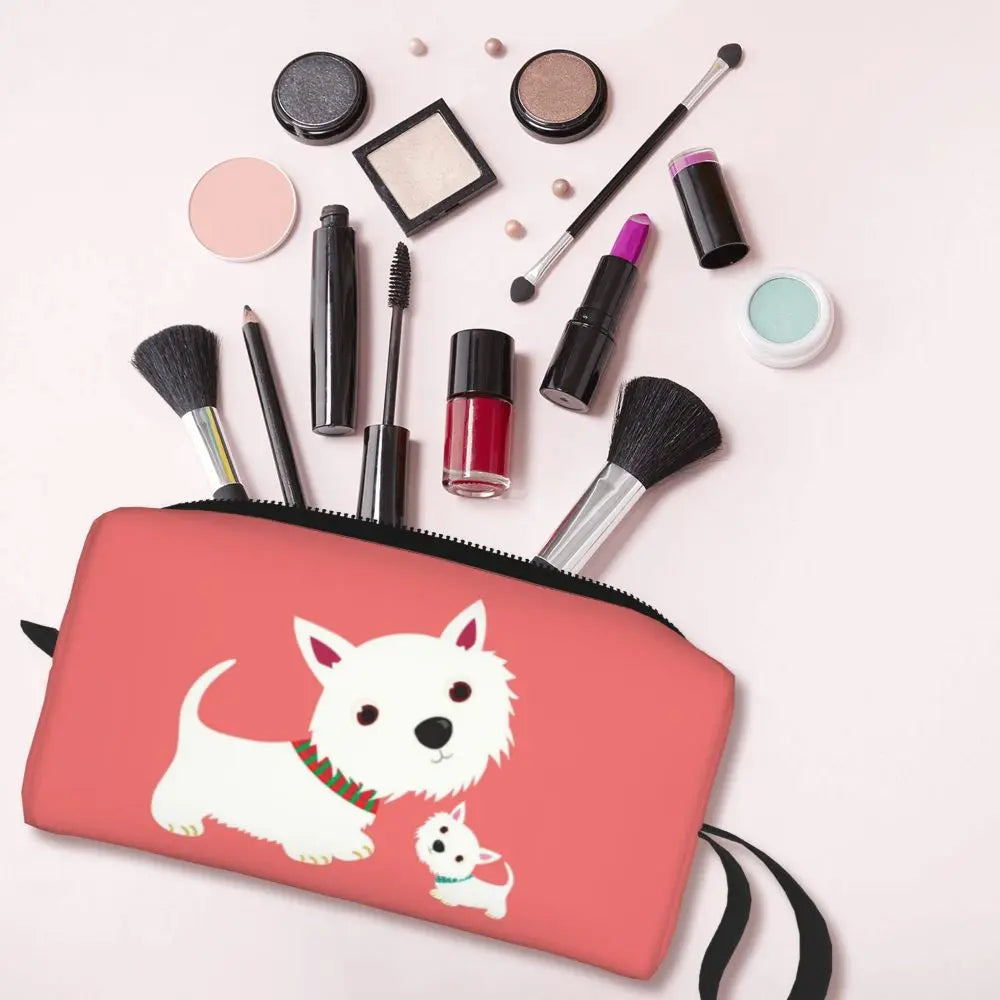 Westie Lovers Makeup Bag