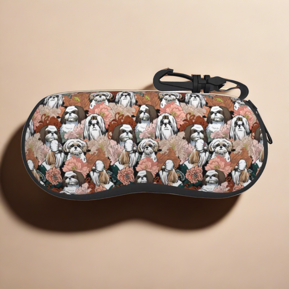 Shih Tzu Floral Eyewear Case