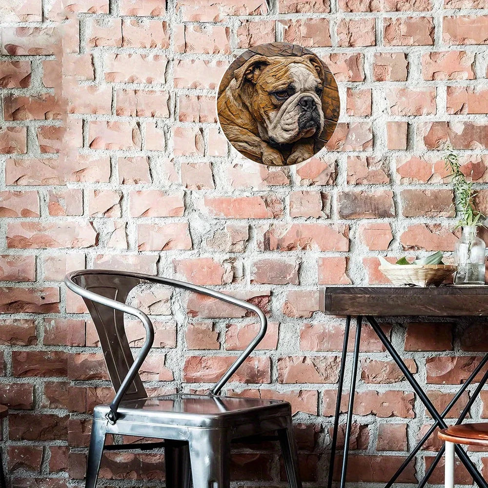 Bulldog Classic Metal Art