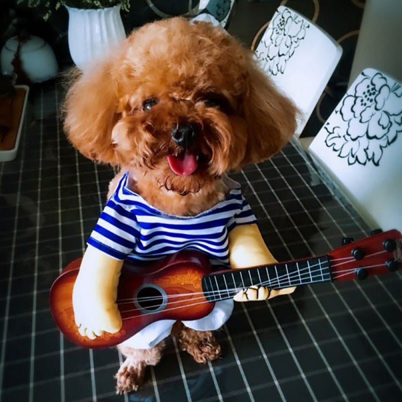 Guitarist Dog Halloween Costume