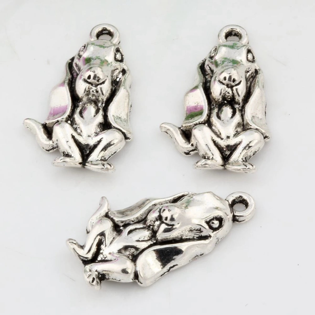 Basset Hound Alloy Jewelry Pendant