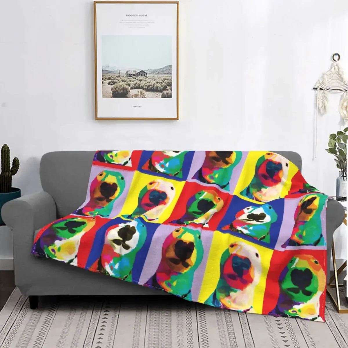 Bull Terrier Lover Flannel Blankets