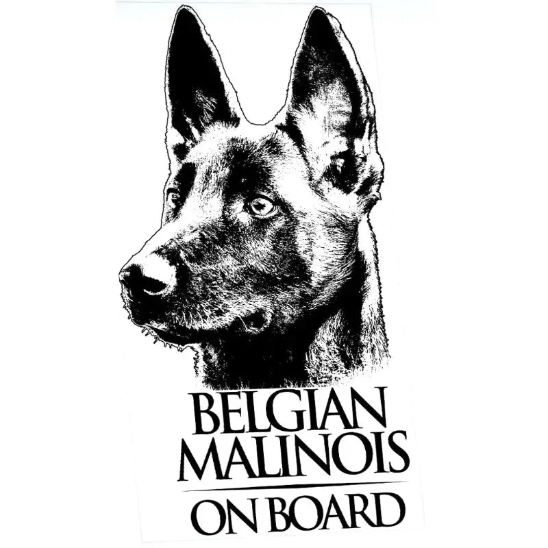 Malinois Clear Decal Car Sticker