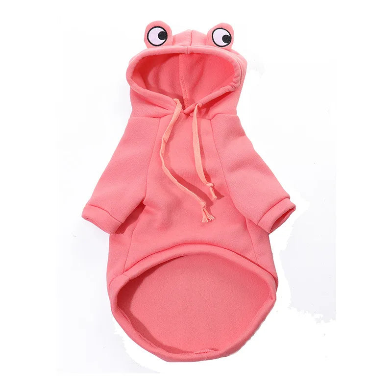 Chihuahua Autumn Winter Frog Hoodie Costume