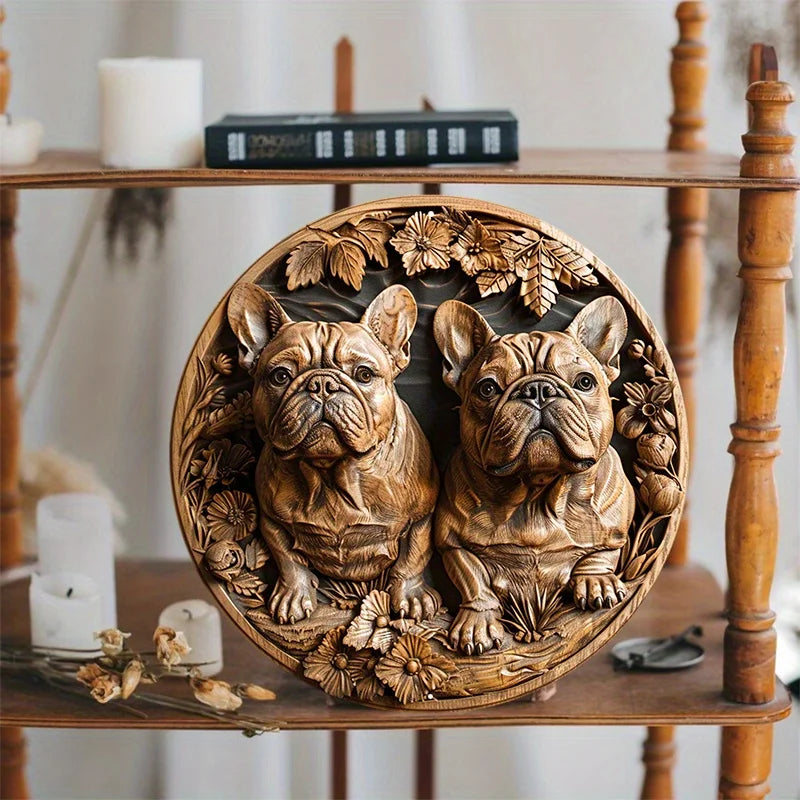 Frenchie Sculpture Wall Decor