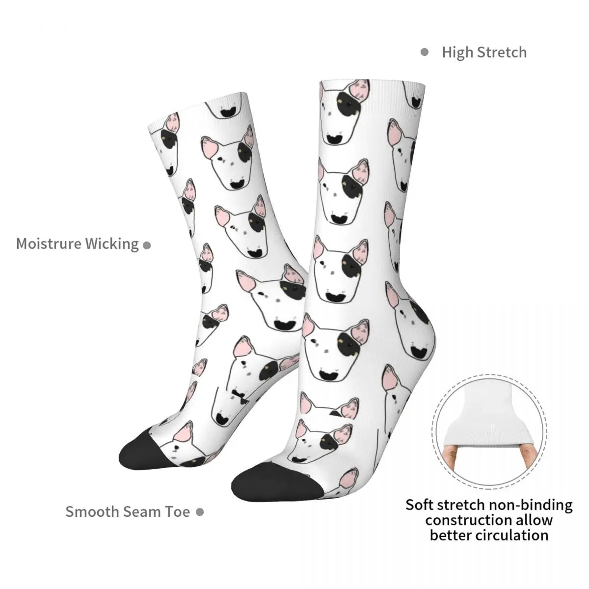 Bull Terrier Breathable Socks