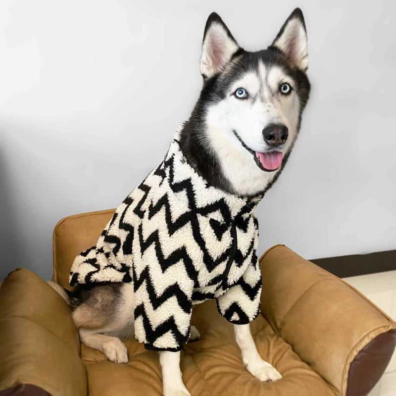 Husky Striped Winter Jacket