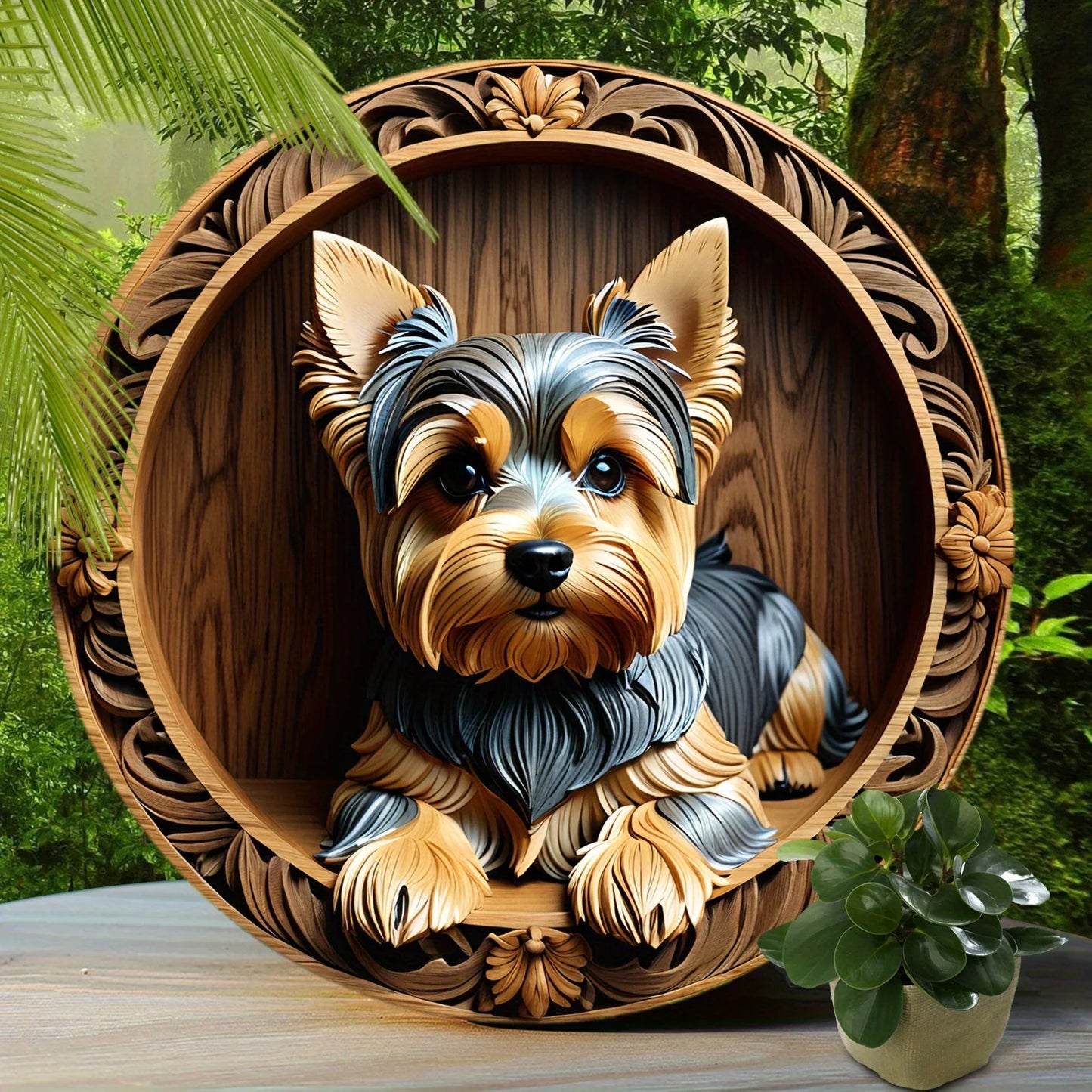 Yorkie Metal Home Decor