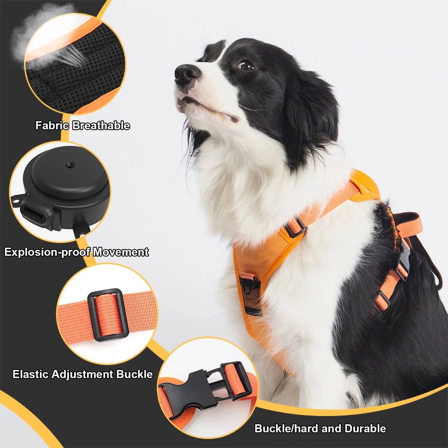 Retractable Dog Harness Leash