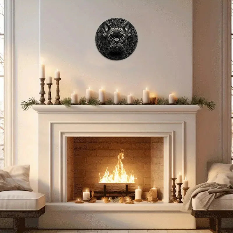 Frenchie Embossed Wall Decoration