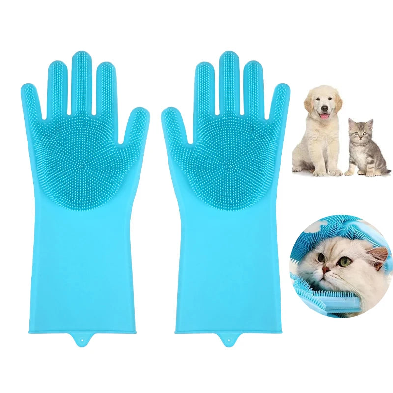 Pet Grooming Cleaning Gloves