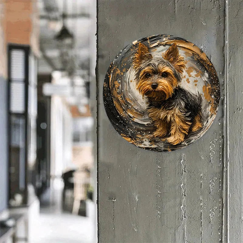 Yorkie Decorative Metal Sign