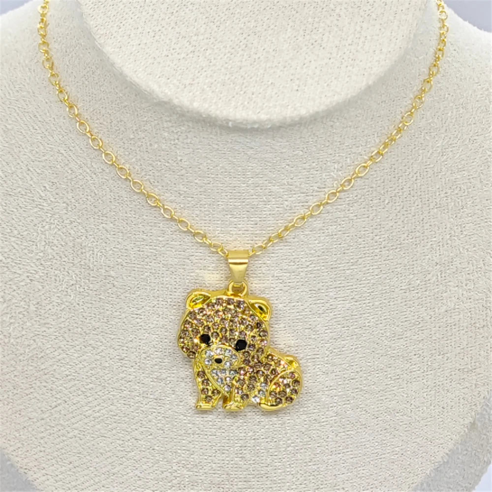 Exquisite Pomeranian Pendant Necklace