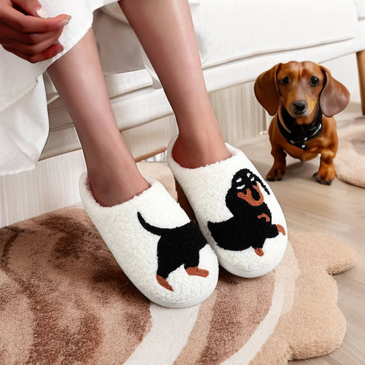 Dachshund Embroidery Indoor Slipper