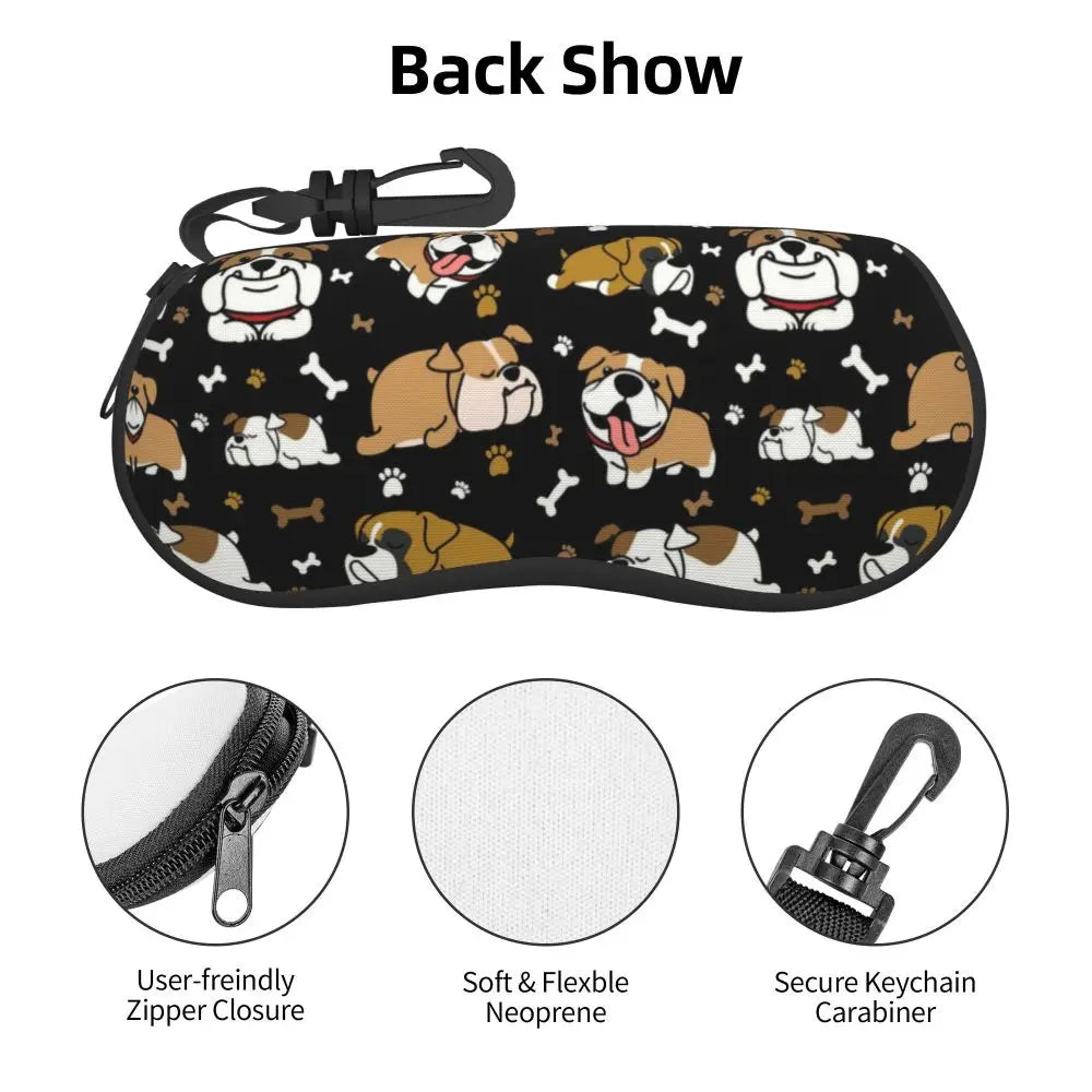 English Bulldog Eyeglasses Cases